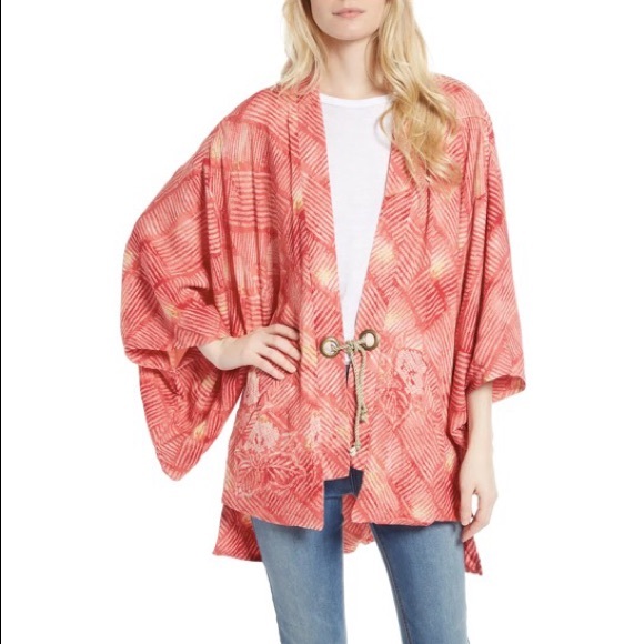 Free People Other - Free People Shibori Print Kimono